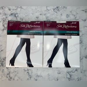 Hanes Silk Reflections tights in Coffee Bean